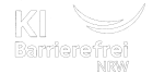 Logo KI barrierefrei NRW